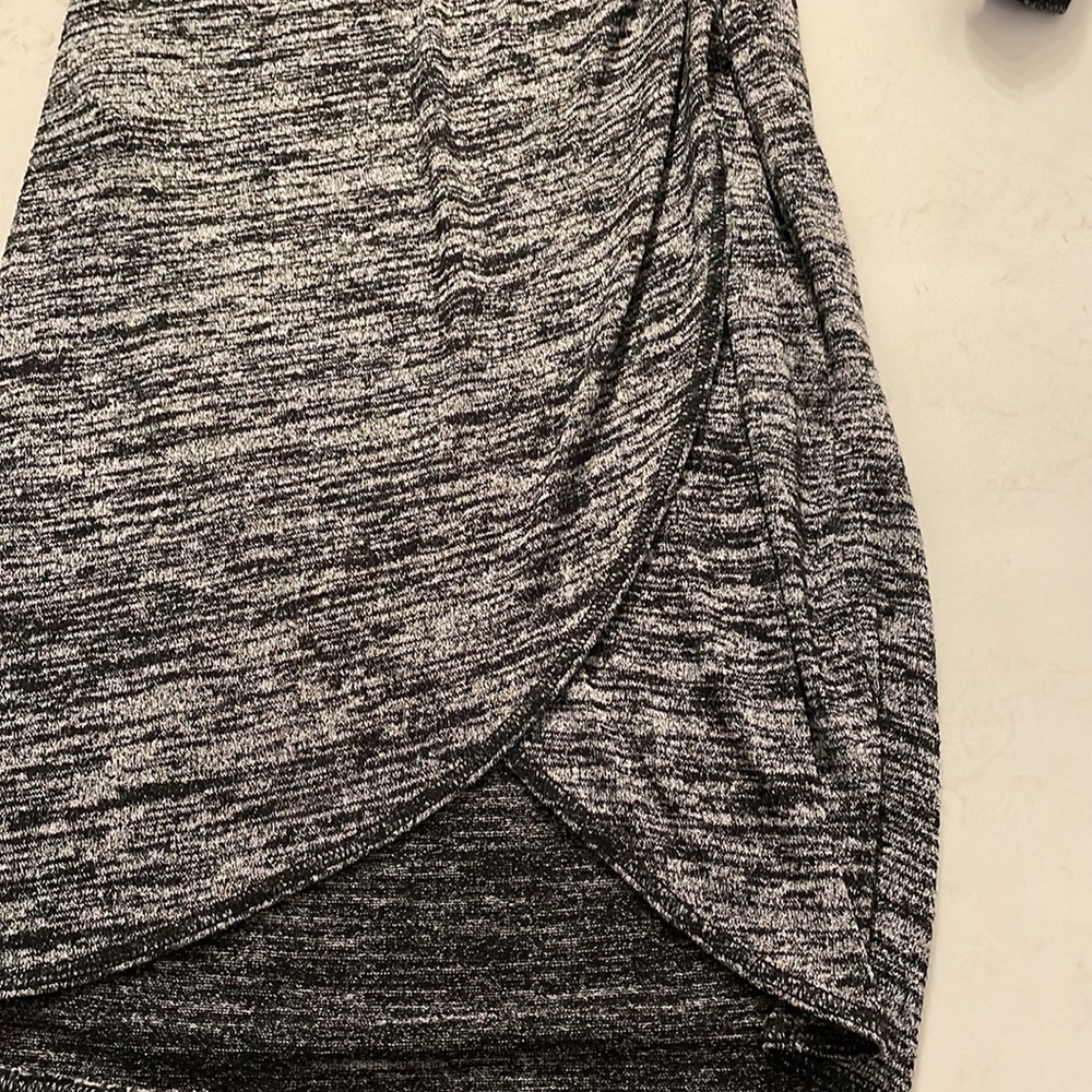 260. Aritzia Wilfred Free Kl Knit long sleeve dress dark Heather ex grey size S - Picture 6 of 8